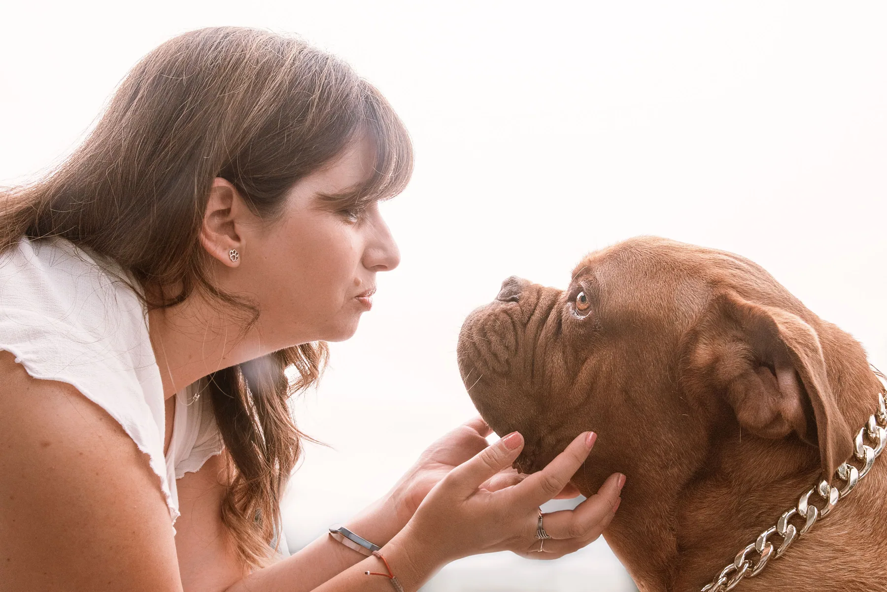 Fiorella Mucholi junto a Merlin