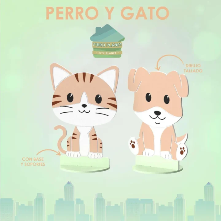 Silueta Perro y Gato