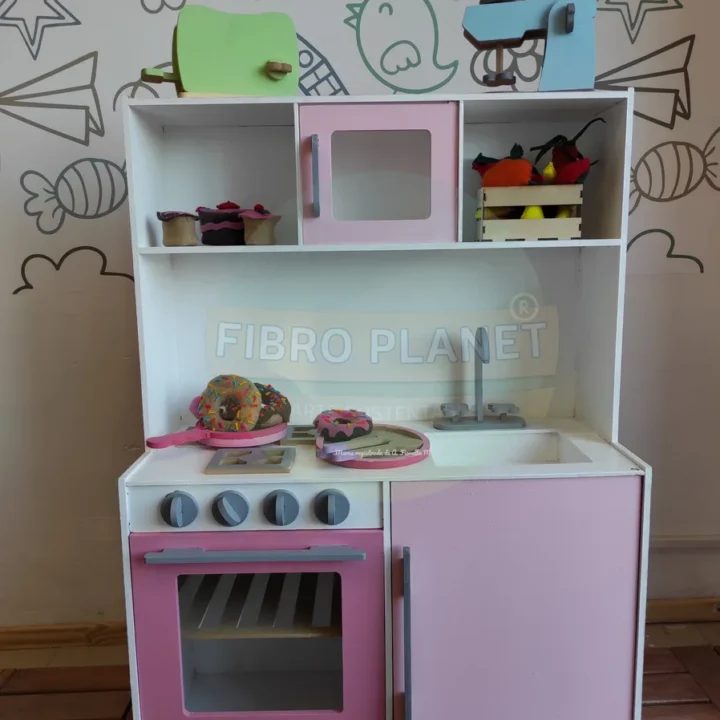 Cocina Nórdica — juguete en madera MDF de Fibro Planet