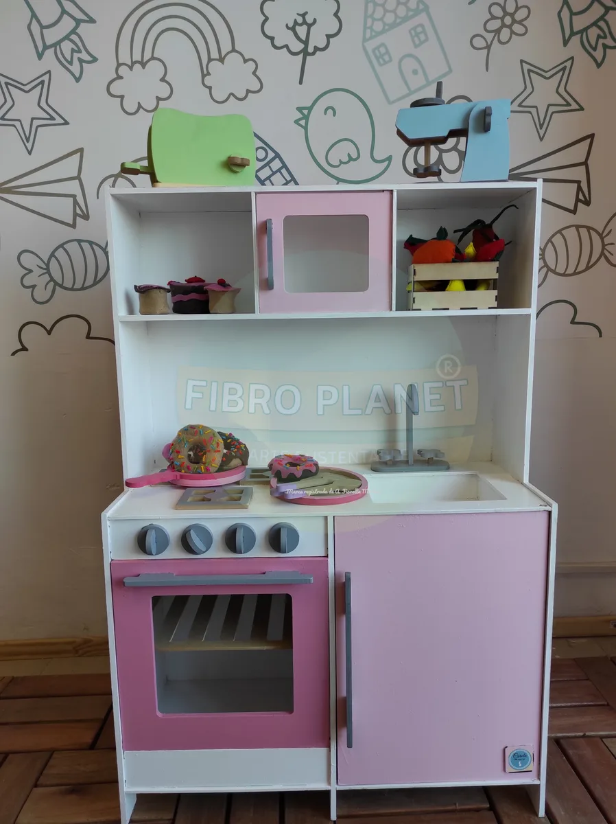 Cocina Nórdica — juguete en madera MDF de Fibro Planet