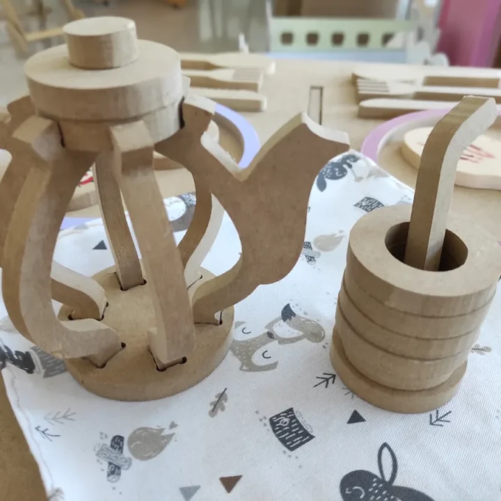 Set de Mate — juguete en madera MDF de Fibro Planet