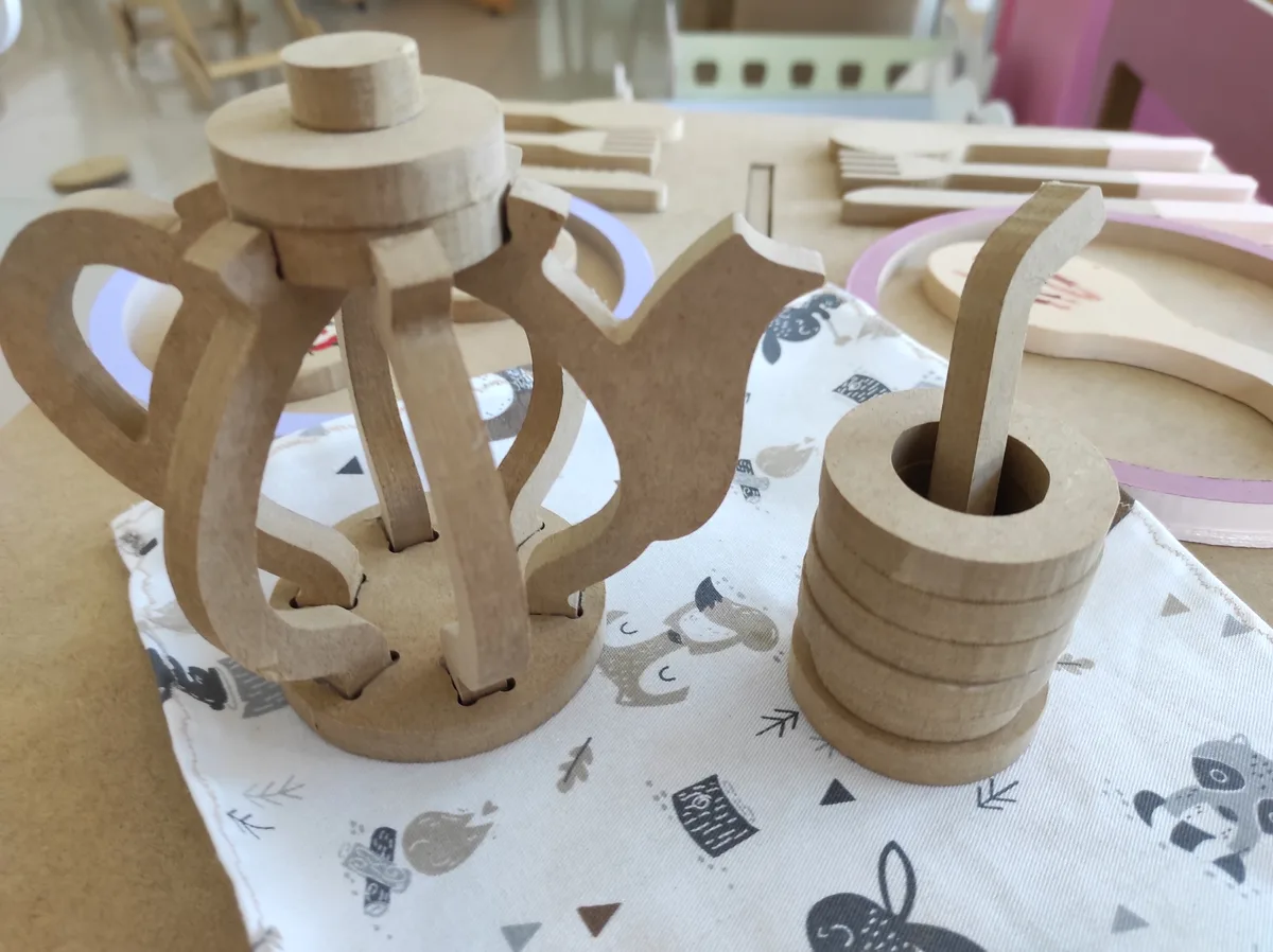 Set de Mate — juguete en madera MDF de Fibro Planet
